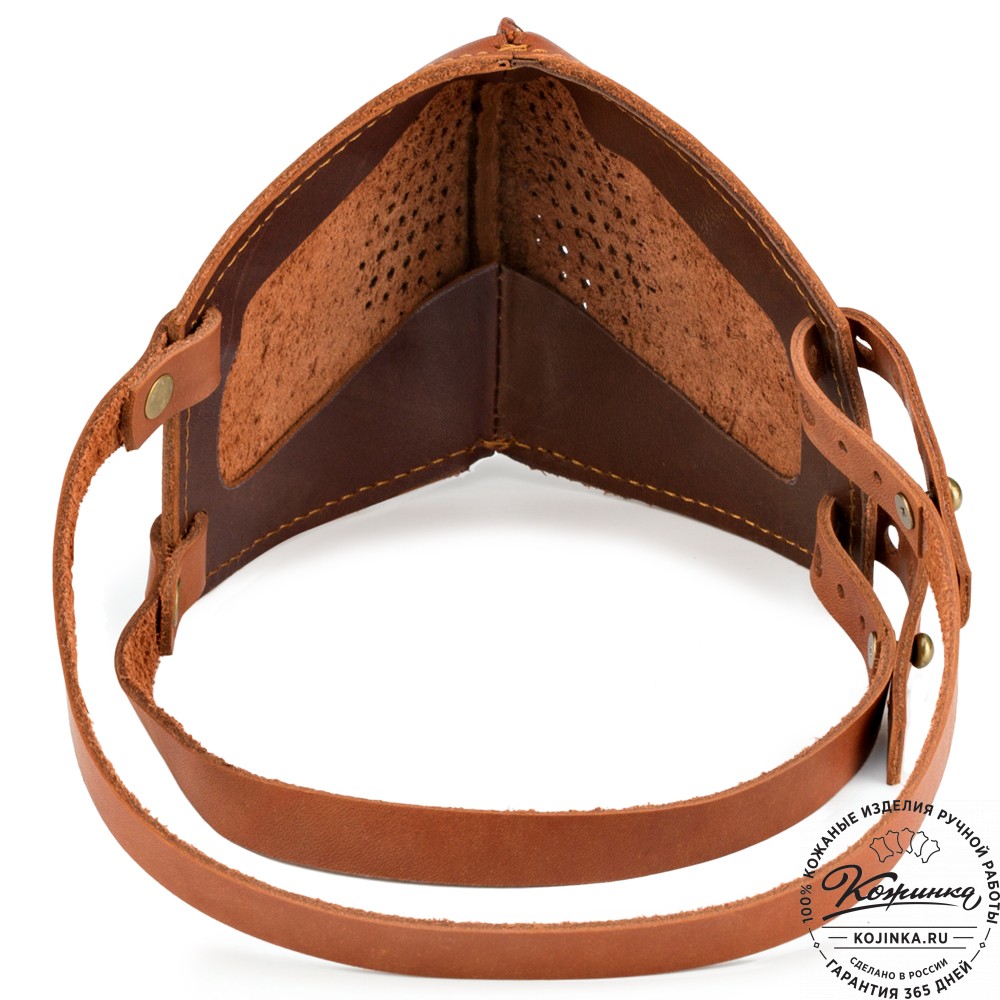 Кожаная маска Ренегат (коричневая)