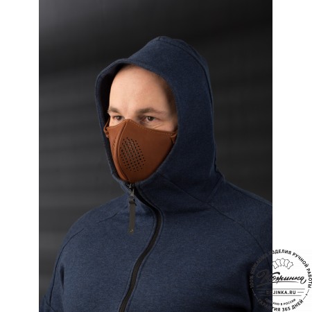 Кожаная маска Ренегат (коричневая)