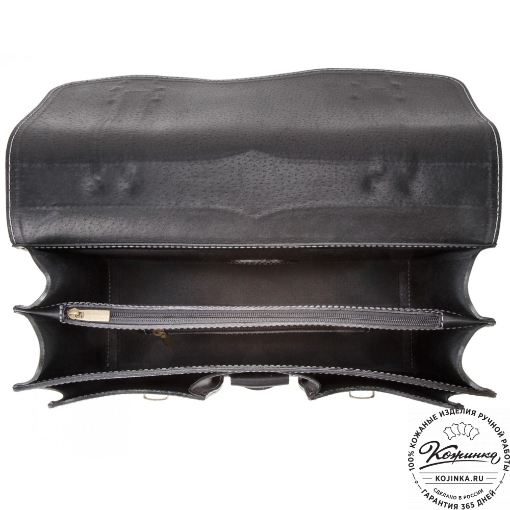 Кожаный портфель "Юрист"  (черный)