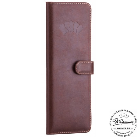 Кожаная визитница Токио (коричневая)