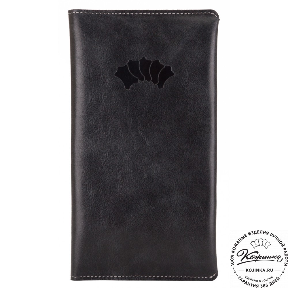 Кожаное портмоне Санкт-Петербург (черное)