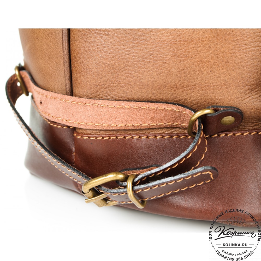 Кожаный рюкзак "СаШе" (коричневый)