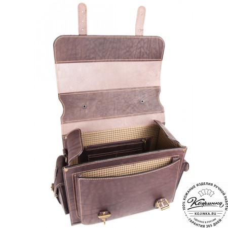 Кожаный портфель "Вояджер" (коричневый)