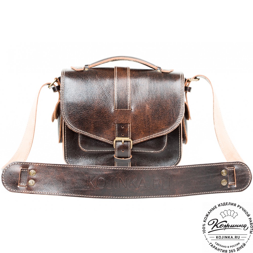 Кожаная  сумка "Виктория" (коричневый эксклюзив)