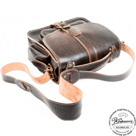 Кожаная  сумка "Виктория" (коричневый эксклюзив)