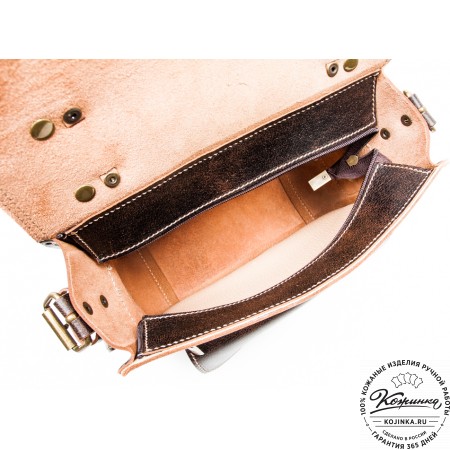 Кожаная  сумка "Виктория" (коричневый эксклюзив)