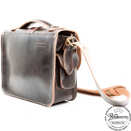 Кожаная  сумка "Виктория" (коричневый эксклюзив)