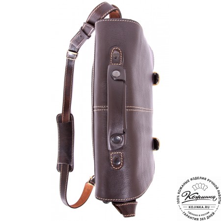 Кожаный портфель "Сорбонна" (темно-коричневый)