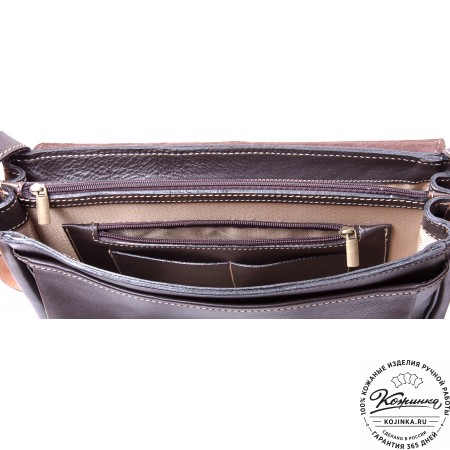 Кожаный портфель "Сорбонна" (темно-коричневый)