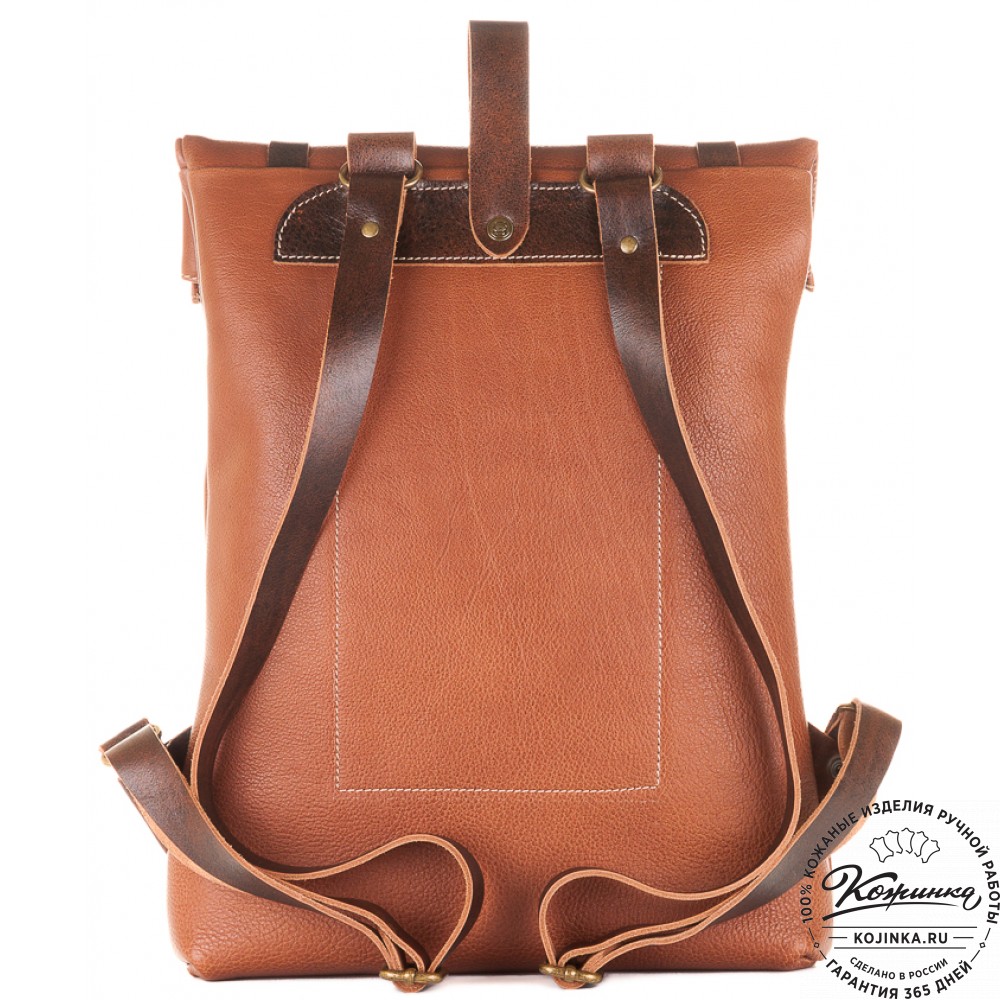 Кожаный рюкзак "Vogue" (светло-коричневый)